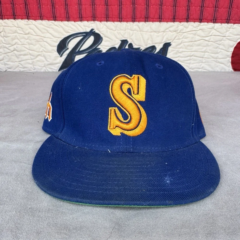 Seattle Mariner New‎ Era Adjustable Hat Blue Cooperstown Collection